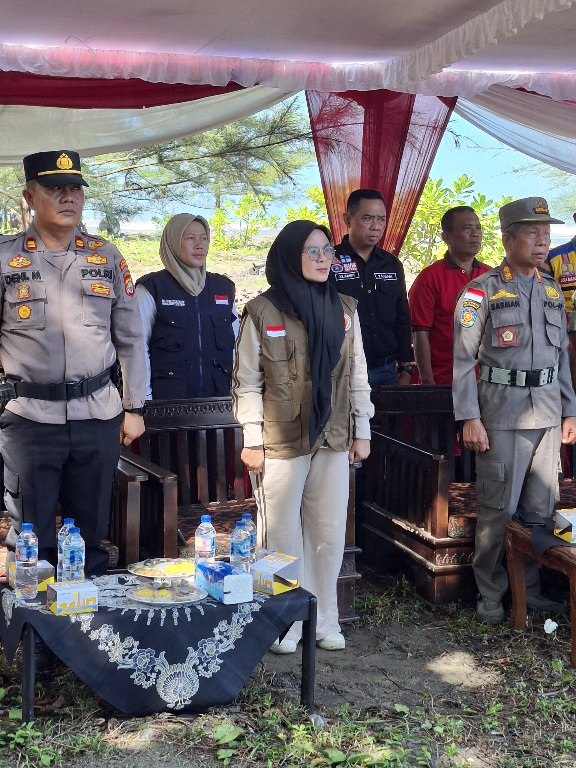 Pastikan Kesiapan Mitigasi, Kapolsek Lais Hadiri Upacara HKB