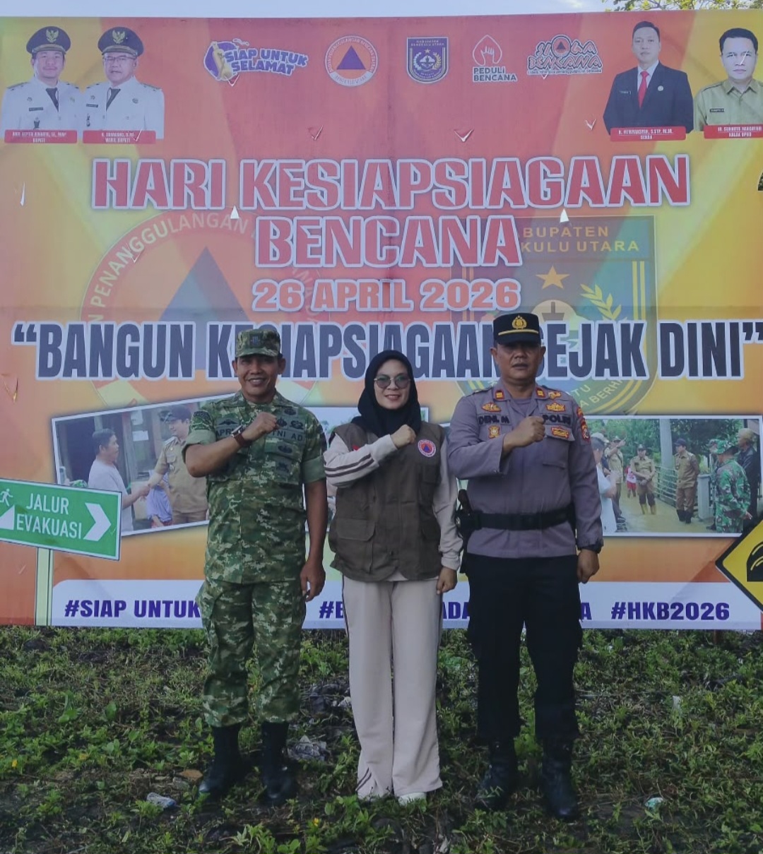 Upacara HKB, Camat Lais Minta Masyarakat Perkuat Kesiapsiagaan Bencana