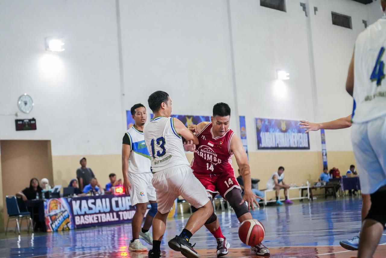 TIM BASKET BHAYANGKARA BRIMOB RAIH JUARA 1 KASAU CUP 2026 BASKETBALL TOURNAMENT