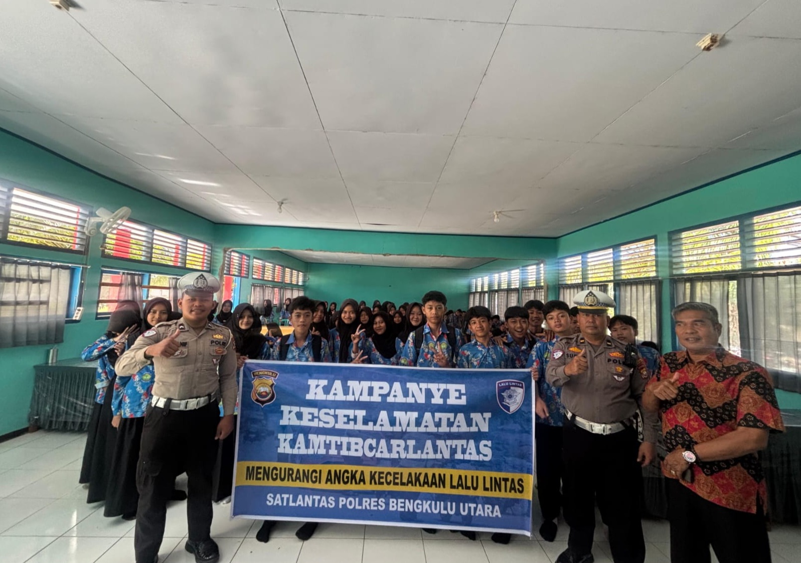 Kampanye Keselamatan Kamtibcarlantas di Sekolah, Satlantas Polres BU Proaktif Tekan Angka Kecelakaan