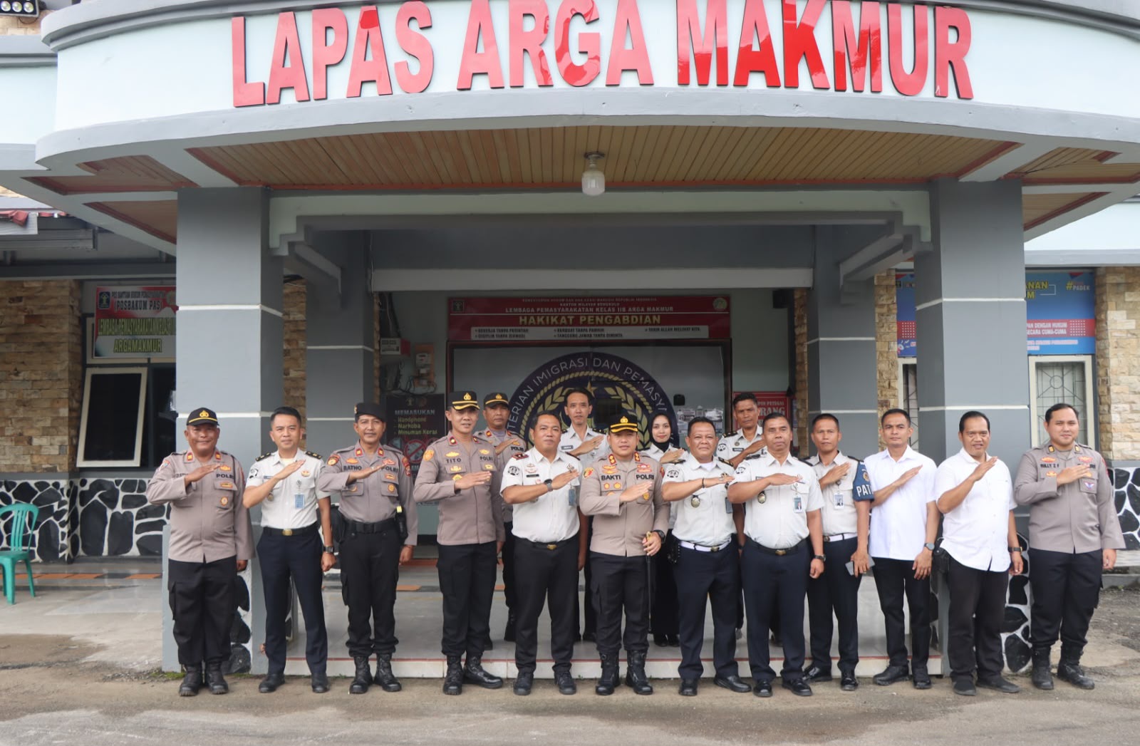 Kapolres Bengkulu Utara Jalin Silaturahmi dengan Lapas Kelas IIB Arga Makmur