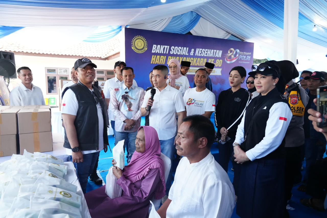 Sambut Hari Bhayangkara ke-80, Wakapolri dan Akpol ’90 Dhira Brata Gelar Bakti Sosial dan Kesehatan di Bogor
