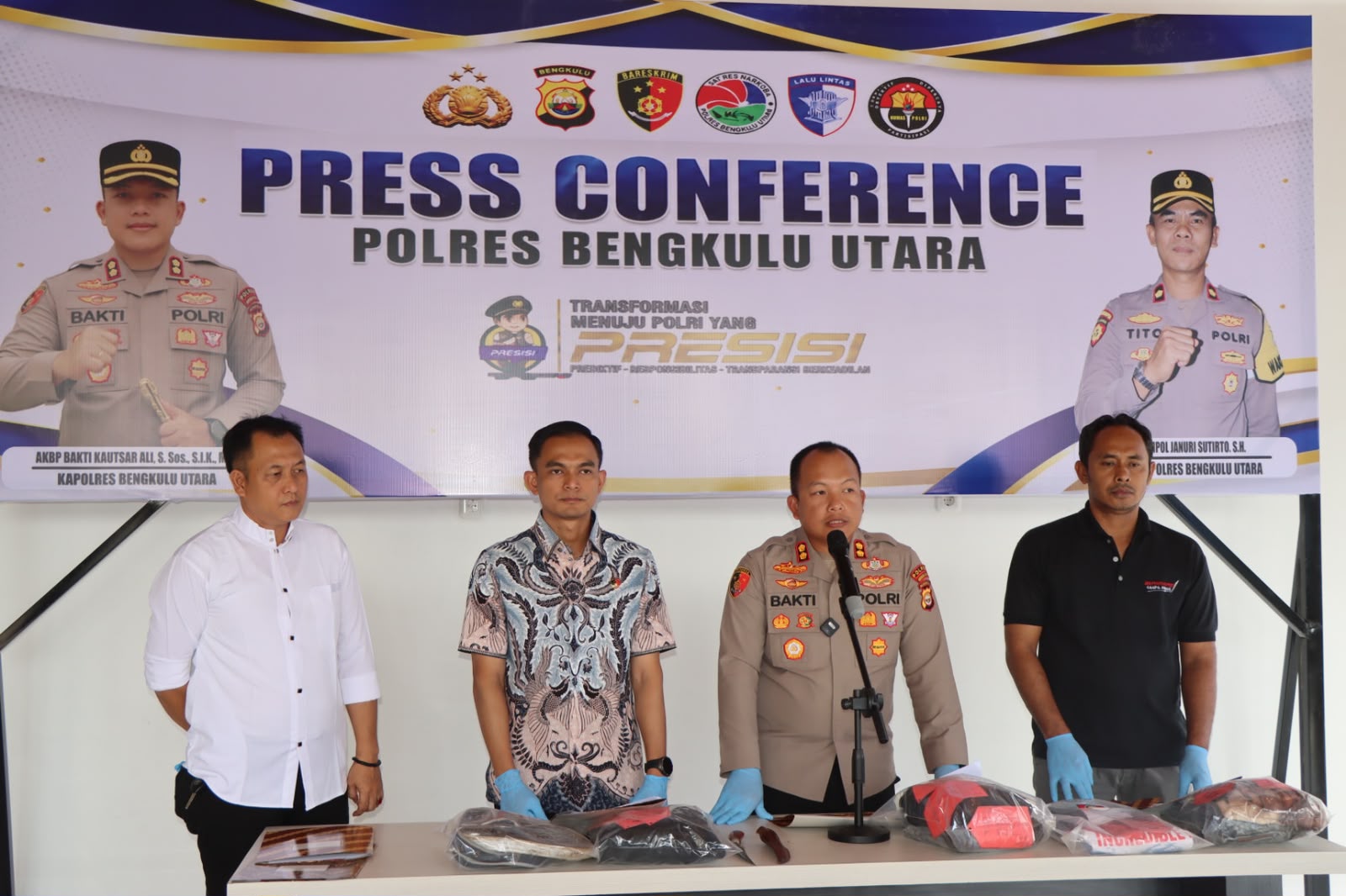 ​Kapolres Bengkulu Utara Rilis Kasus Penganiayaan Berat di Alun-Alun Rajo Malin Paduko, Pelaku Konsumsi Alkohol dan Obat Batuk