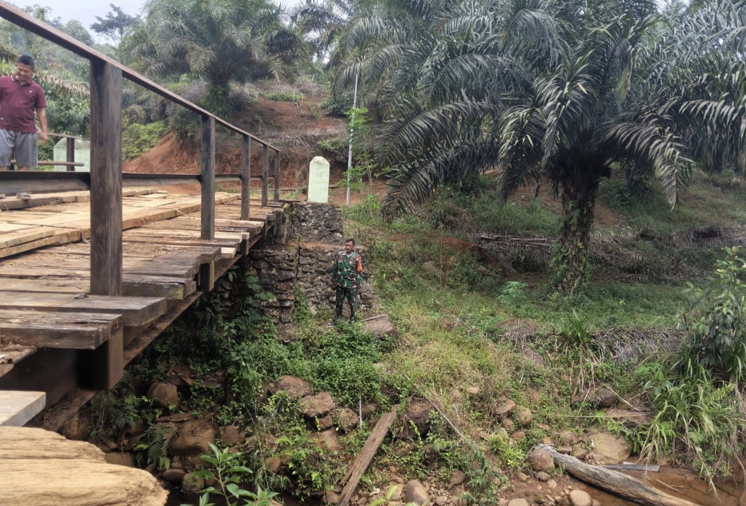 Jembatan Penghubung Desa Suka Mulya–Marga Jaya Segera Dibangun Kodim 0423/Bengkulu Utara